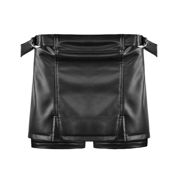 Σορτς-Φούστα "Leather" μαύρο