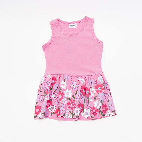 Φόρεμα "Sunny flowers" ροζ