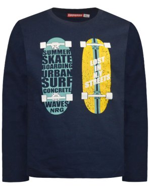 Μπλούζα "Skateboarding" μπλε