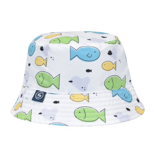 Καπέλο στρογγυλό "Fishes" γαλάζιο