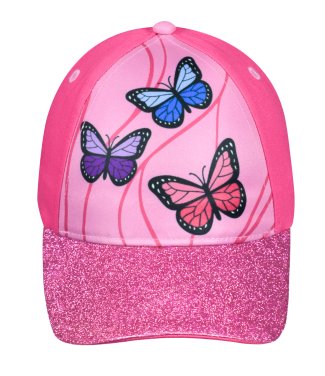 Τζόκευ καπέλο "Butterflies" ροζ