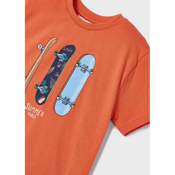 Σετ βερμούδα "Skateboard" πορτοκαλί
