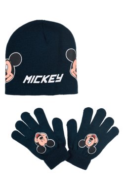 Σετ σκούφος με γάντια "Mickey" μπλε