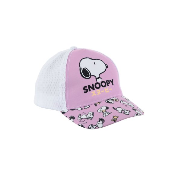 Καπέλο "Snoopy" λιλά-λευκό