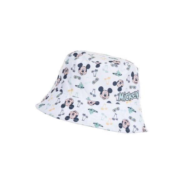 Στρογγυλό καπέλο "Mickey Mouse" λευκό