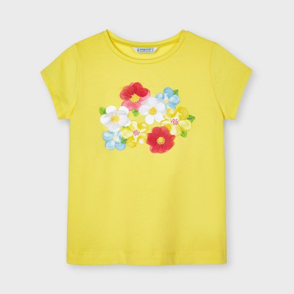 Μπλούζα "Bouquet" κίτρινη
