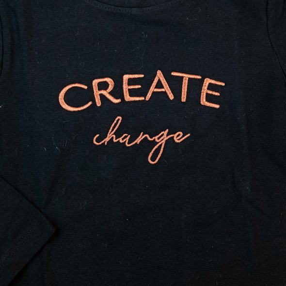 Μπλούζα "Create a change" μαύρη