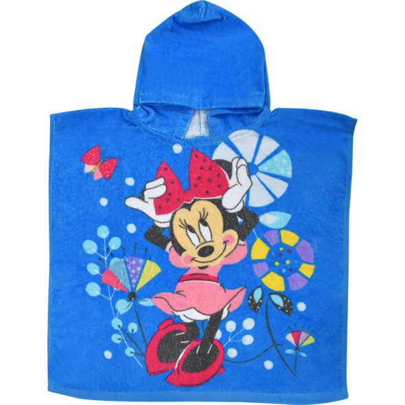 Πετσέτα θαλάσσης poncho "Minnie Mouse" (50Χ100)