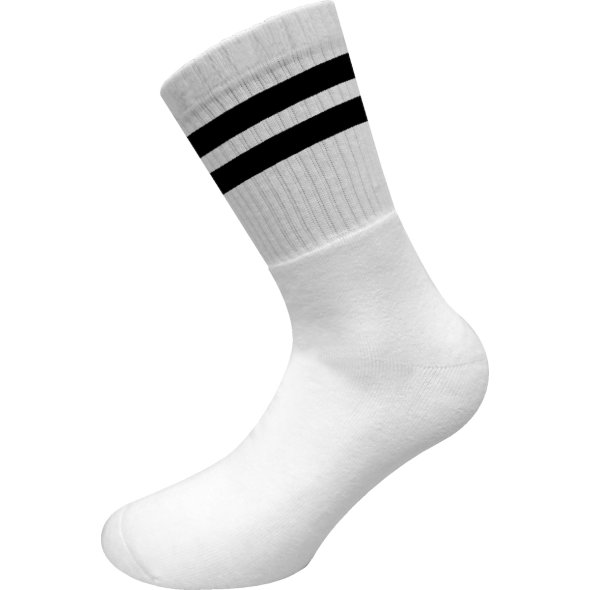 Αθλητική κάλτσα λευκή-μαύρη