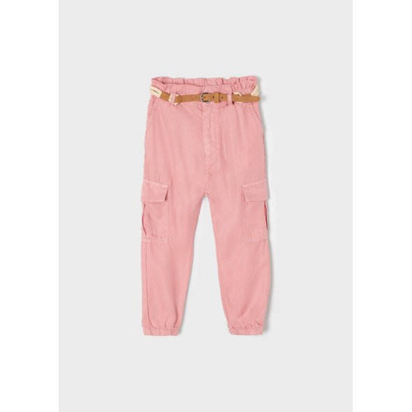 Παντελόνι cargo "Colorete" ροζ