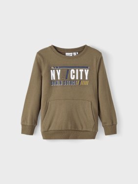 Μπλούζα φούτερ "NY./City" χακί
