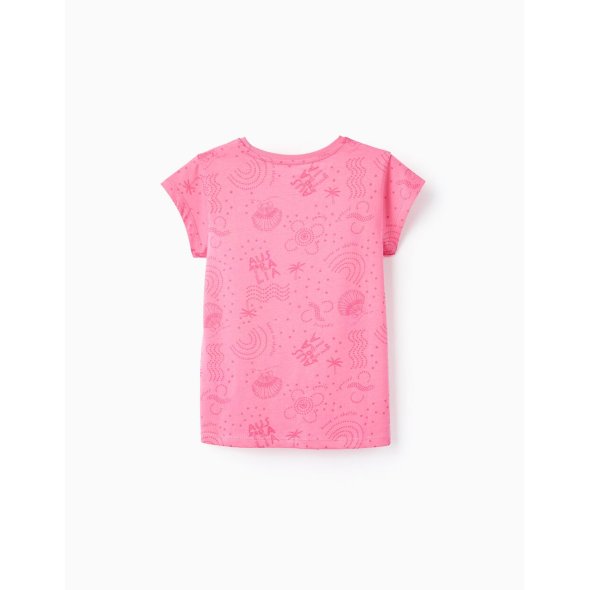 Σετ 2 μπλούζες κοντομάνικες κορίτσι "Australia" εκρού-ροζ