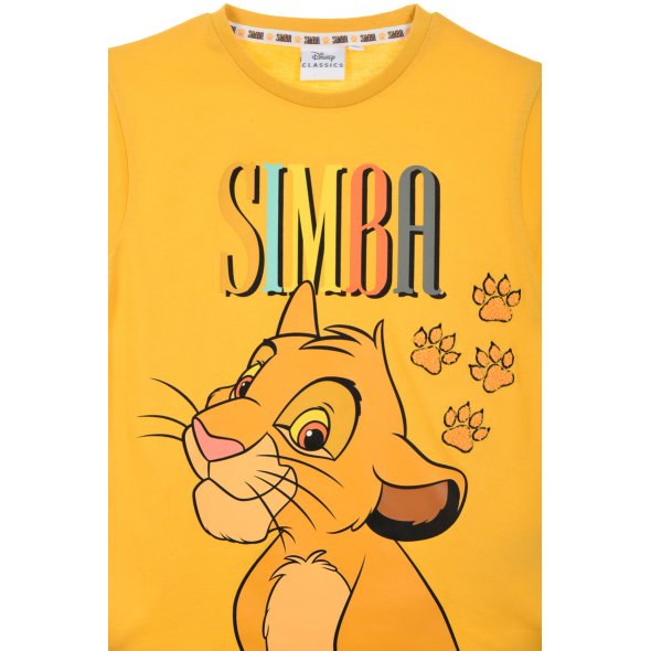 Μπλούζα κοντομάνικη αγόρι "Simba" κίτρινη