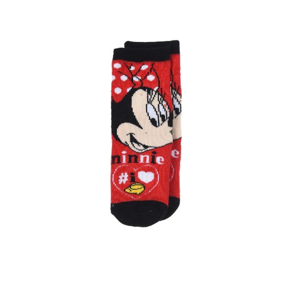 Αντιολισθητικές κάλτσες "Minnie Mouse" κόκκινες