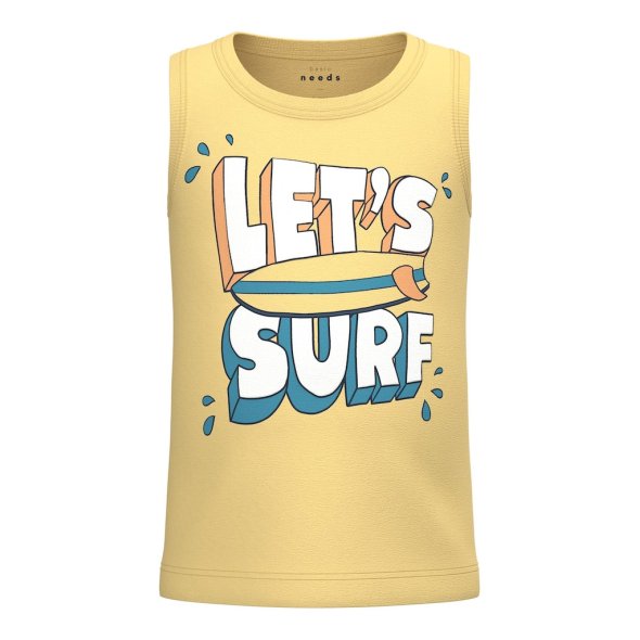 Μπλούζα "Let's surf" κίτρινη