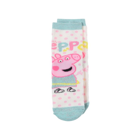 Αντιολισθητικές κάλτσες "Peppa pig" λευκές