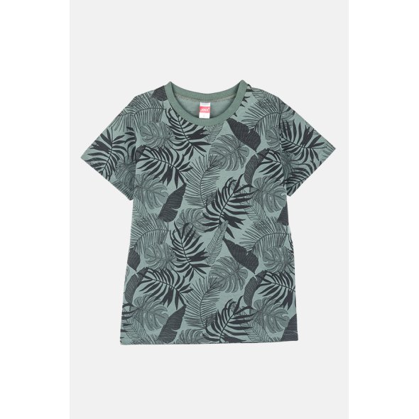 Σετ 2 τμχ μπλούζες αγόρι "Tropical" χακί