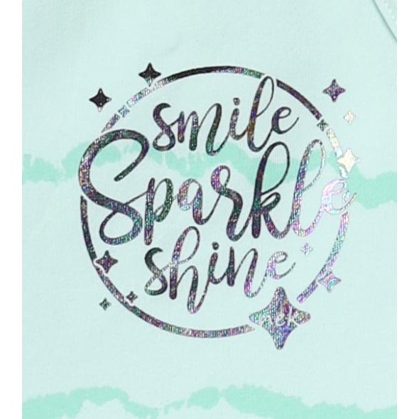 Φόρεμα μακό "Smile sparkle shine" μέντα