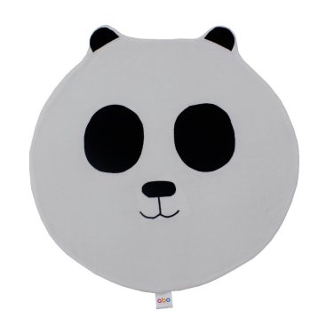 Διακοσμητικό χαλάκι "Panda" λευκό 85×85 cm