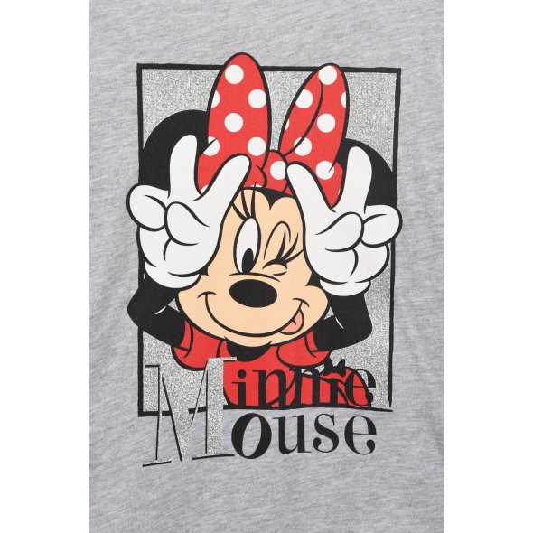 Μπλούζα "Minnie Mouse" γκρ μελανζέ