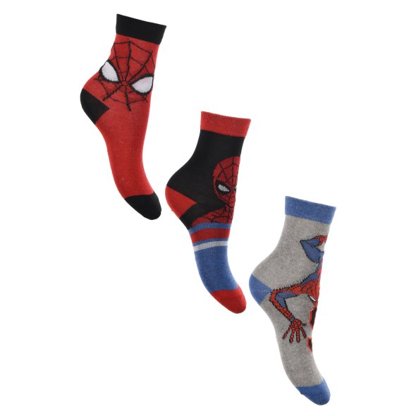 Σετ 3 ζευγάρια κάλτσες "Spider-Man" μαύρο
