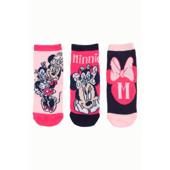 Σετ 3 ζευγάρια κάλτσες baby "Minnie mouse" ροζ