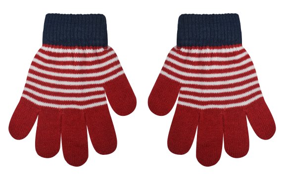 Γάντια "Small stripes" κόκκινο