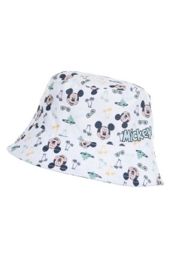 Στρογγυλό καπέλο "Mickey Mouse" λευκό