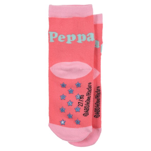 Αντιολισθητικές κάλτσες "Peppa pig" κοραλί