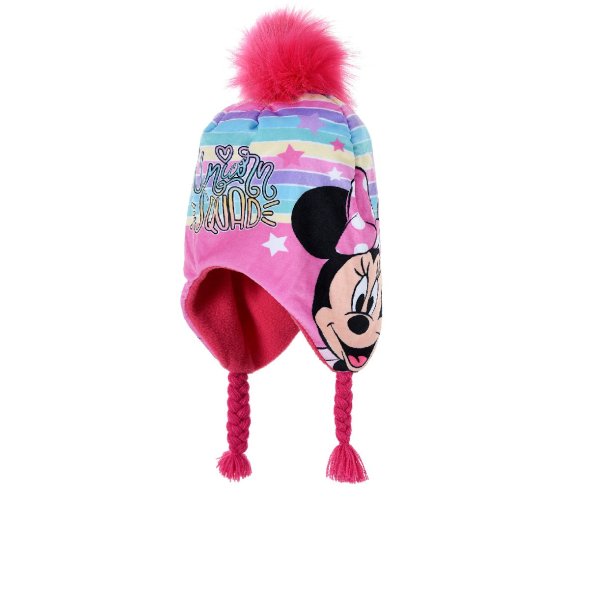 Σκούφος φλις Disney "Minnie Mouse" φούξια