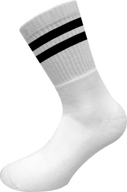 Αθλητική κάλτσα λευκή-μαύρη