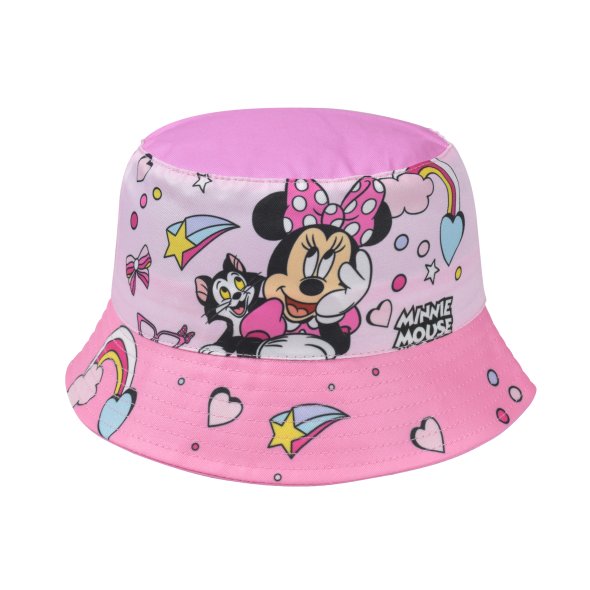 Στρογγυλό καπέλο "Minnie and Figaro" ροζ