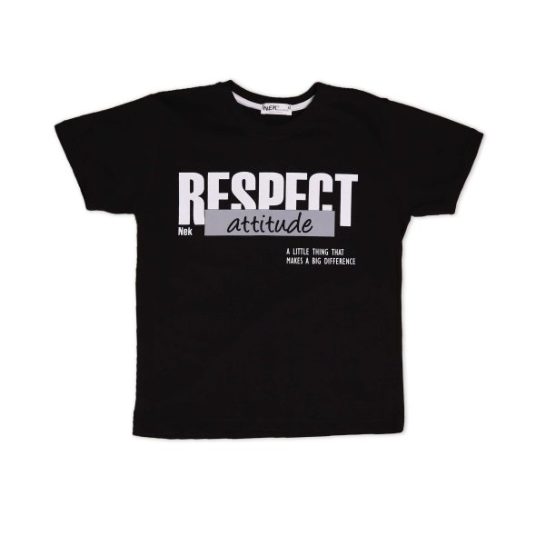 Μπλούζα "Respect Attitude" μαύρη