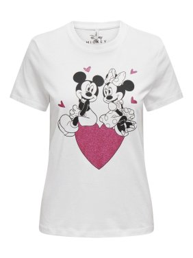 Μπλούζα "Minnie & Mickey" λευκή