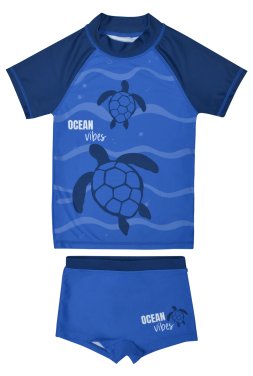Σετ μαγιό αγόρι UPF 50+ "Ocean vibes" μπλε