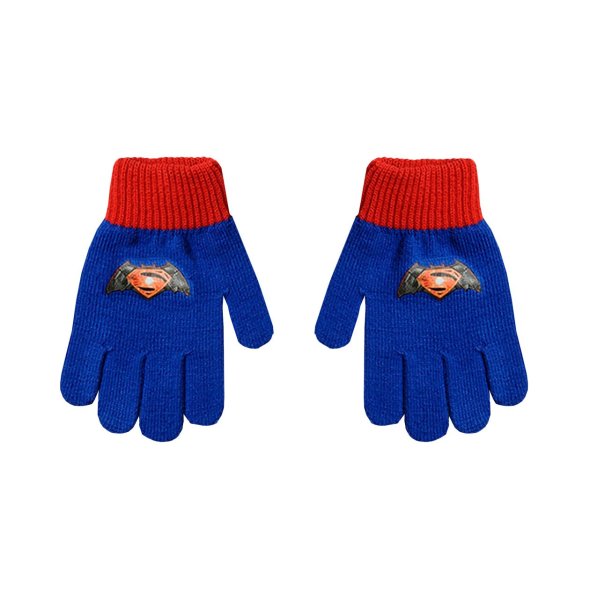 Σετ σκούφος με γάντια "Superman" ρουά