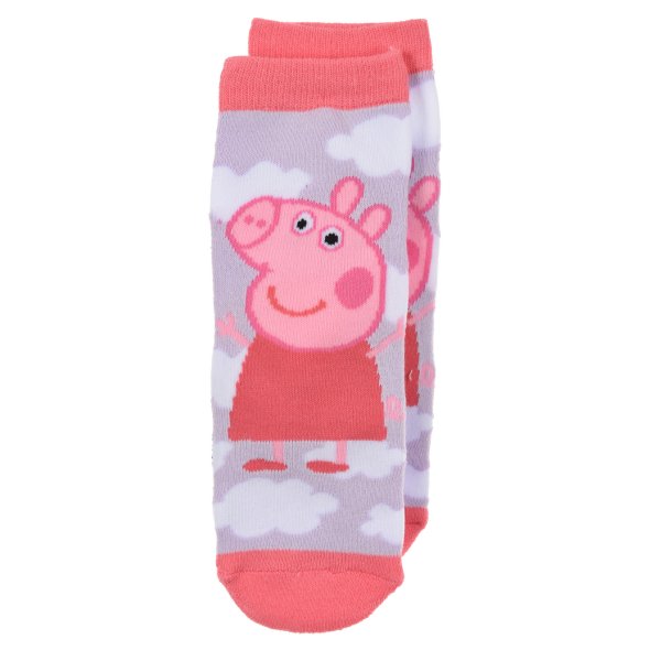 Αντιολισθητικές κάλτσες "Peppa pig" λιλά