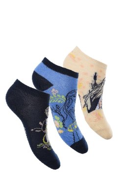 Σετ 3 ζευγάρια κάλτσες "Frozen" μπλε