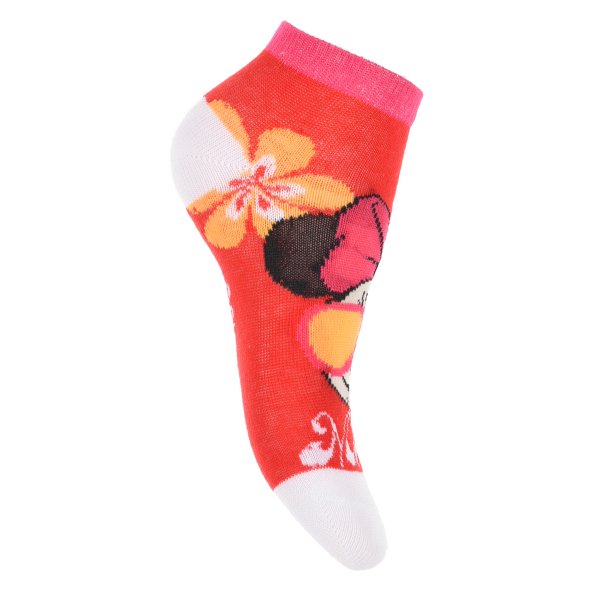 Σετ 3 ζευγάρια κάλτσες κοντές "Minnie Mouse" κόκκινο