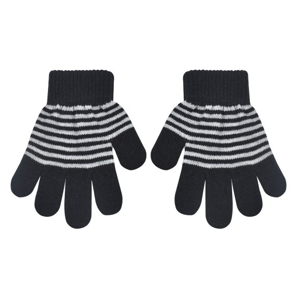 Γάντια "Small stripes" μαύρο