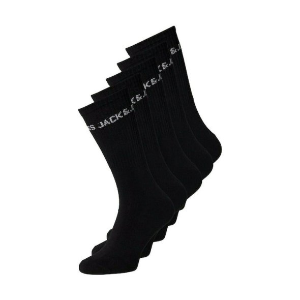 Σετ 5 ζευγάρια κάλτσες ανδρικές "Basic Tennis" μαύρο