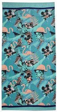 Αυθεντική πετσέτα θαλάσσης "Mickey Mouse" μέντα (70X140)