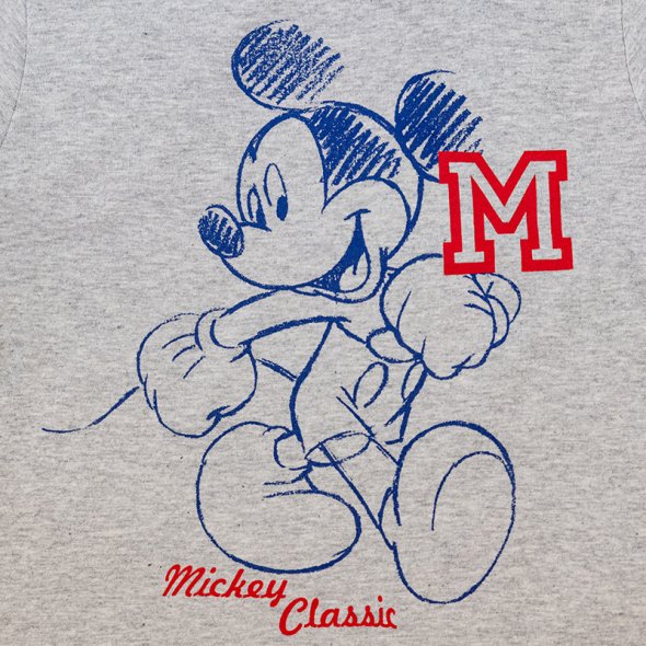 Μπλούζα κοντομάνικη "Mickey" γκρι - οργανικό βαμβάκι