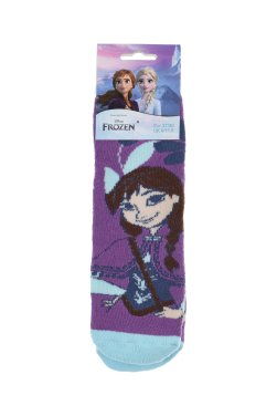 Αντιολισθητικές κάλτσες "Anna Frozen" μωβ
