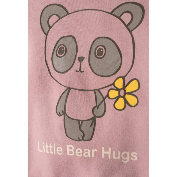 Σετ κολάν 3τμχ κορίτσι "Little bear hugs" ροζ