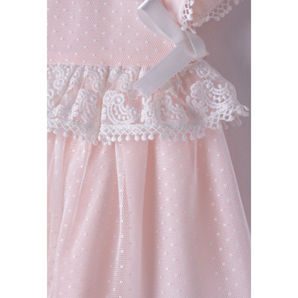 Φόρεμα με κορδέλα "Little princess" ροζ