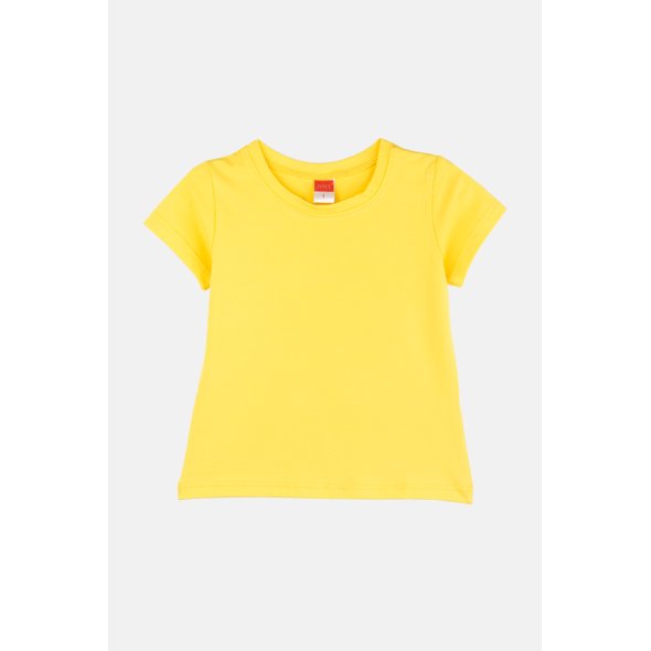 Σετ 2 μπλούζες κοντομάνικες κορίτσι "Flower" φούξια-κίτρινο