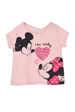 Μπλούζα Disney "I Love Mickey" ροζ