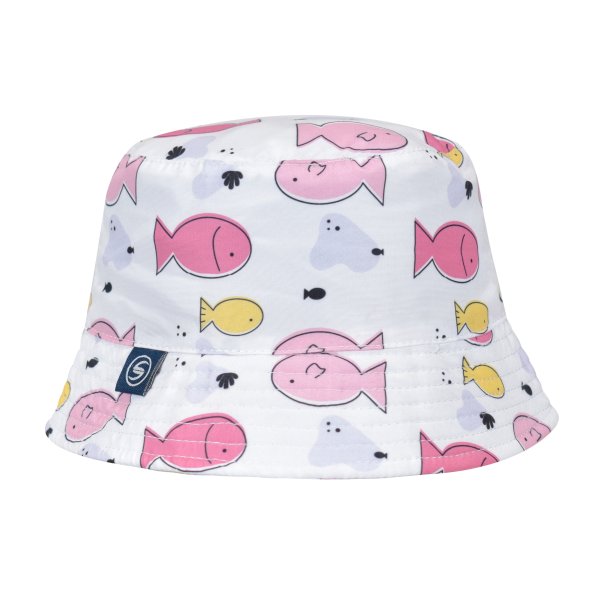 Καπέλο στρογγυλό "Fishes" ροζ