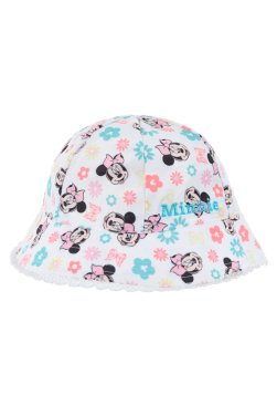 Στρογγυλό καπέλο "Minnie" λευκό
